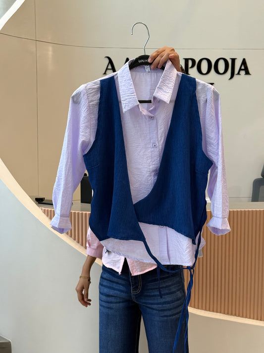 Cobalt Chic Layer shirt 