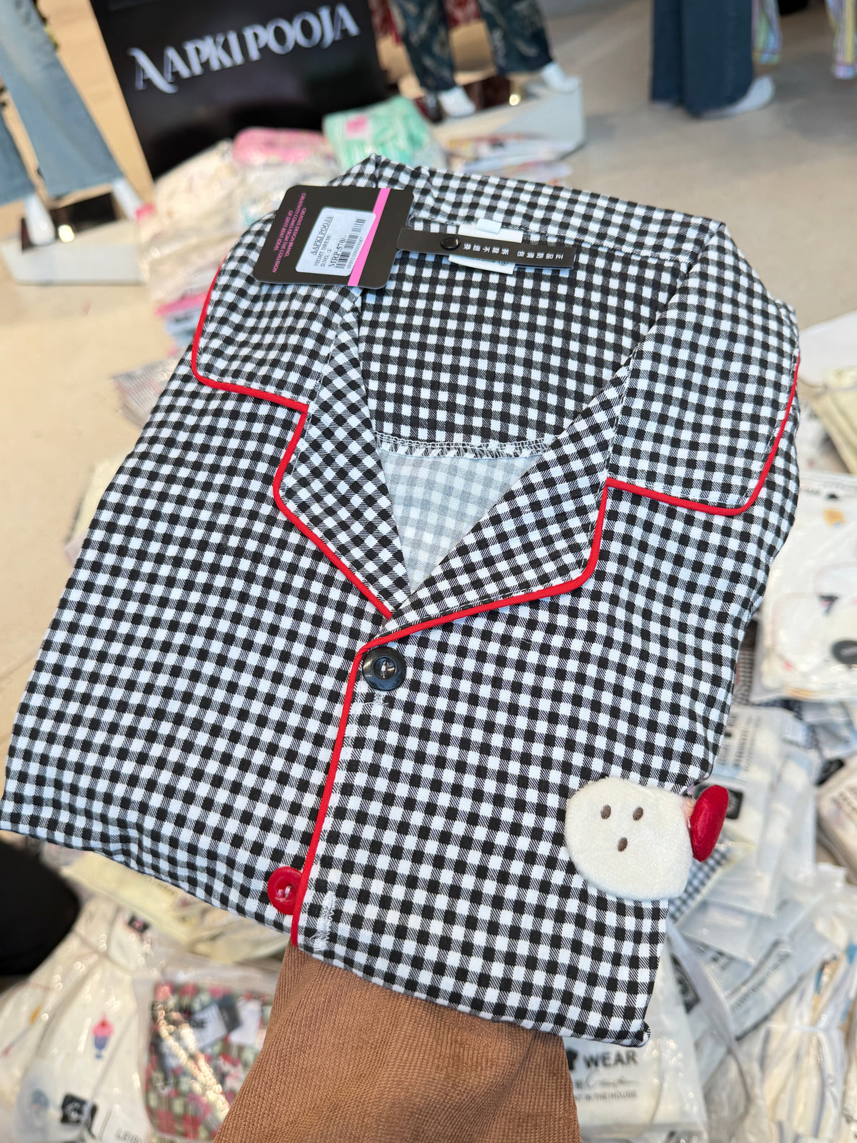 Printed Full Sleeve Shirt & Pyjama Night Suit – 2 Piece Set