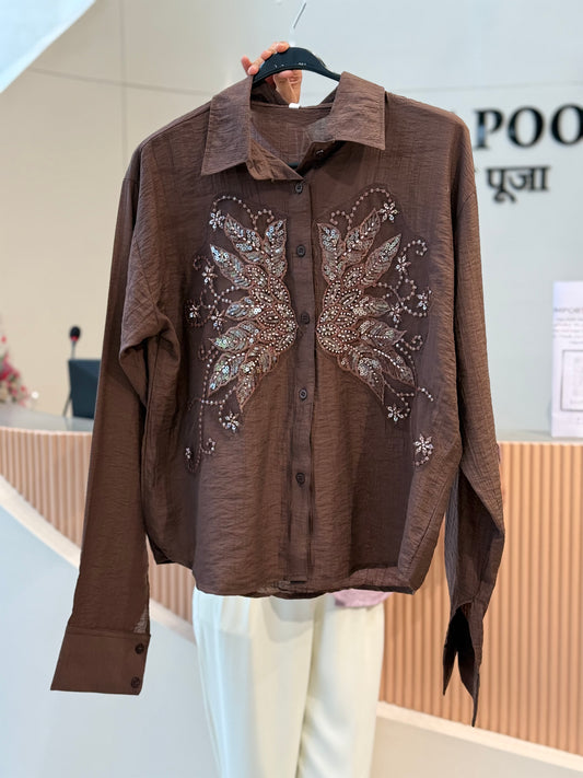 Butterfly party wear shirt 