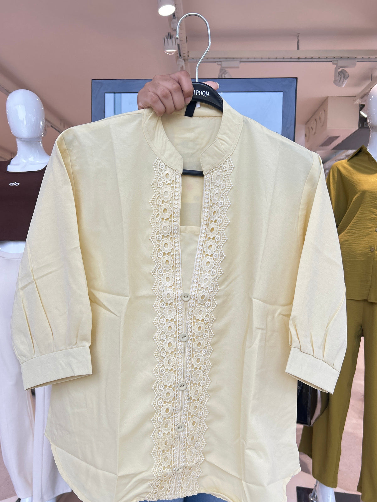 Lace Detail Cotton top