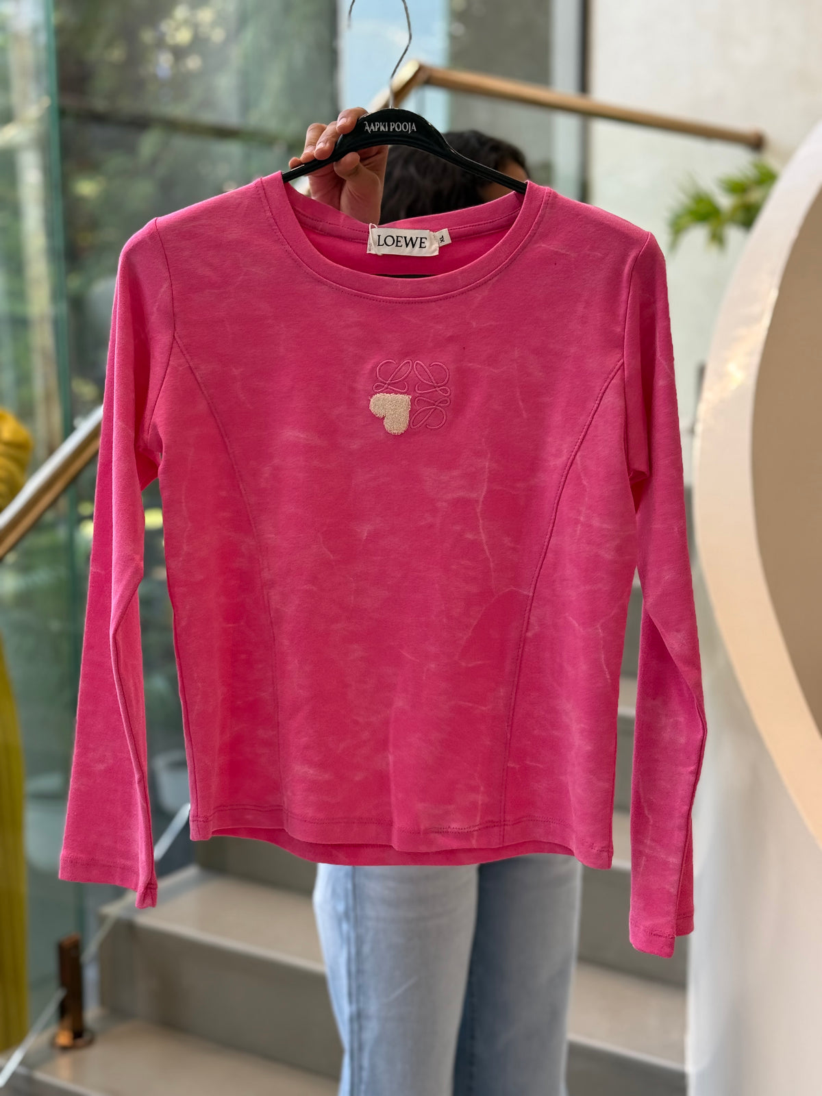 Full sleeves U - neck body fit T-shirt ￼