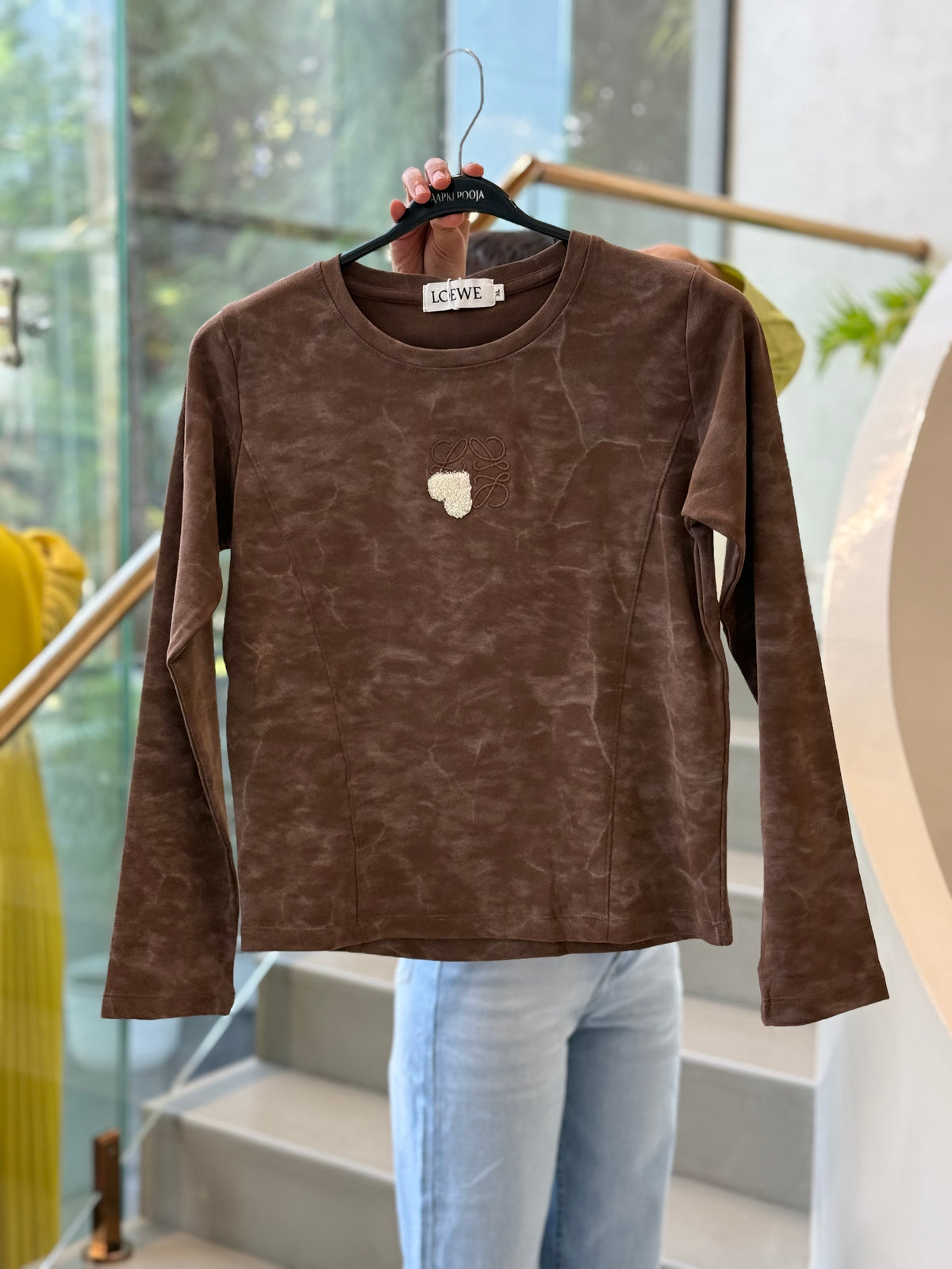 Full sleeves U - neck body fit T-shirt ￼