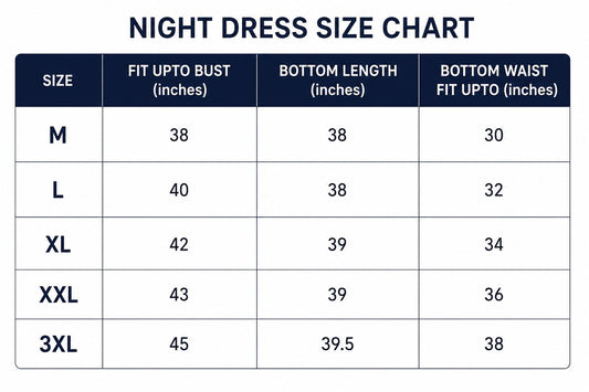 Cute Printed Padded 3-Piece Night Suit Set
