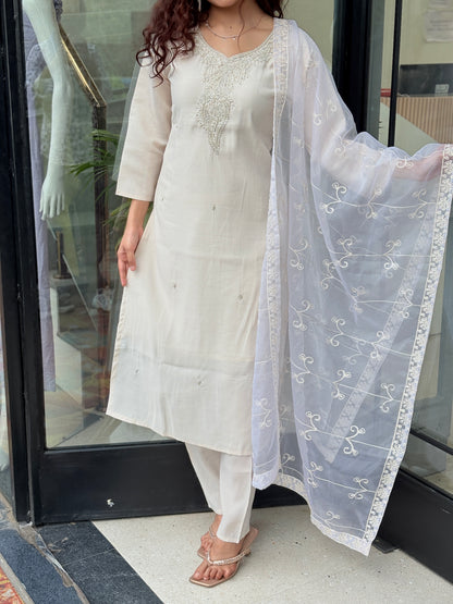 Iyory  Kurta Pant Set with Dupatta