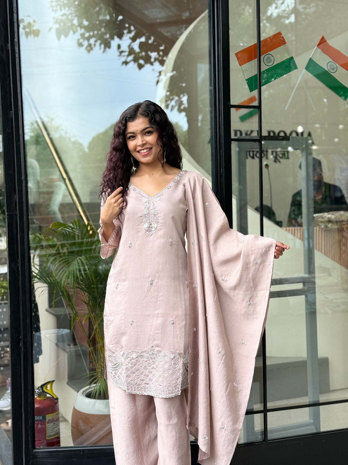 3 piece partywear suit set