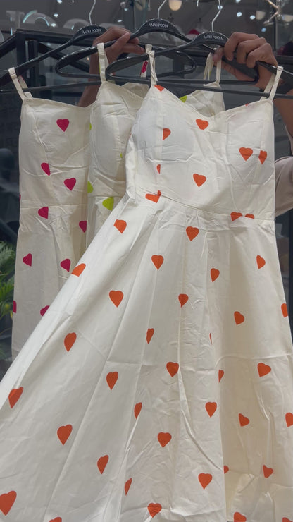 The heart detailing padded one piece